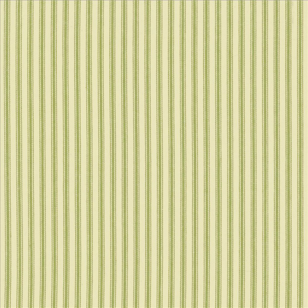 Kasmir Ticking Stripe Sage Fabric